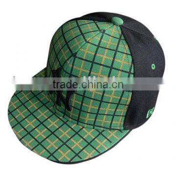 fashion embroidery cotton snapback cap