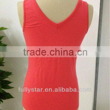 cheap t shirt ladies sleeveless red