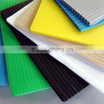 Twin wall plastic sheet