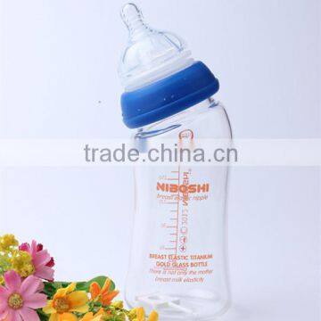 210ml Factory High Quality Unique Shape Baby Products Accessories Mouth Blown BPA Free Glass Baby Feeding Bottle photo-6
