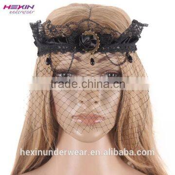 Hexin Party Fancy Dress Costume Mesh Front Paper Party Eye Mask photo-3