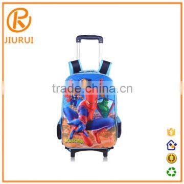 2016 High quality new 3D Design Wholesale Child kids trolley school bag