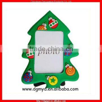 Christmas Tree Soft PVC photo frame for Christmas day 2014 (MYD-PF1417)