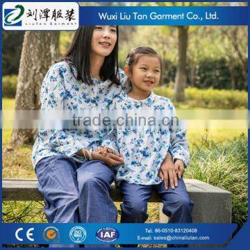 cotton linen pajama for girl and lady