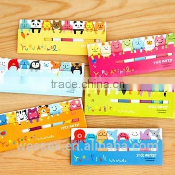 Cartoon animal shape paper notepad,tear off notepad