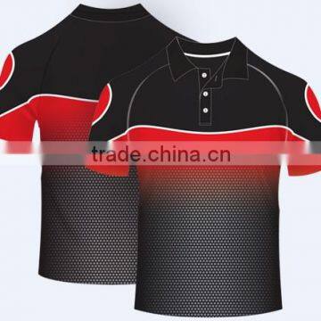 Custom 2015latest design cool dry 100% polyester sublimation polo shirts