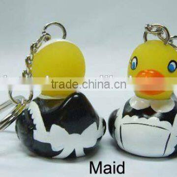 Housemaid bath duck key chain