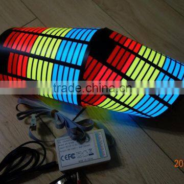 High quality&High luminance 700mmX150mm EL sound control car sticker / EL music sensitive car sticker