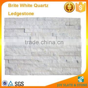 White quartz interior stacked stone panel/culture stone veneer wall