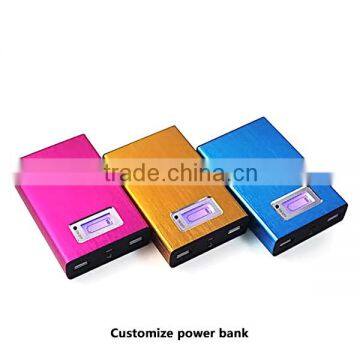 High Quality Colorful External Portable Mobile big capacity power bank,Battery Charger, customize any LOGO