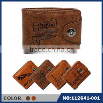 pu leather men oil ledge wallet