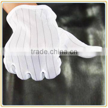 Dust Free 100% Polyester ESD Pvc Dotted Gloves photo-2