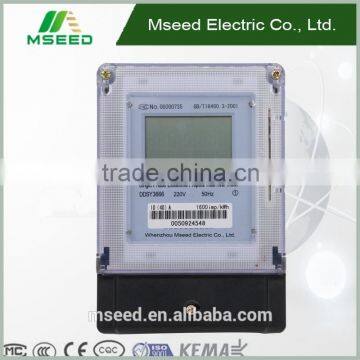 made in china DDSY3666 Single Phase Static Multirate Smart Electronic Meter^^Prepaid electric energy meter with Alarm