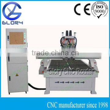 CNC Router with Three Spindles Work Asynchronously