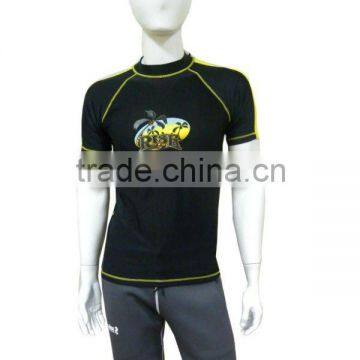 Men Rash Guard / Lycra Shirt / Short Sleeve