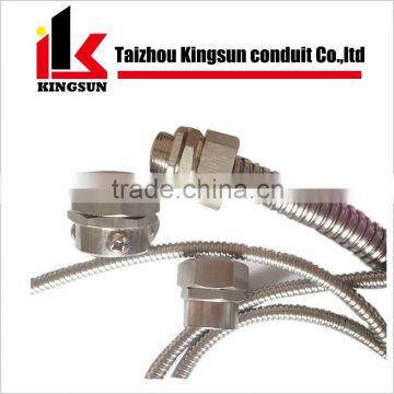 Explosion protected flexible metal corrugated conduits