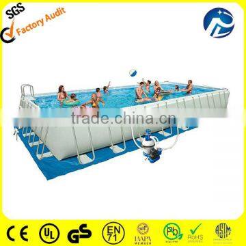 home use rectangular metal frame pool