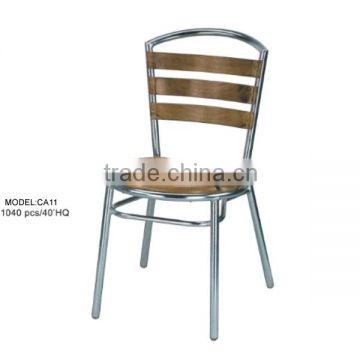 aluminum wooden chair