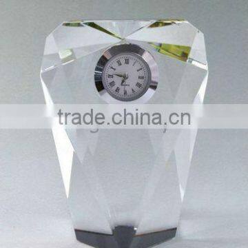 Crystal Table clock,crystalline clock,crystal home decoration 2016