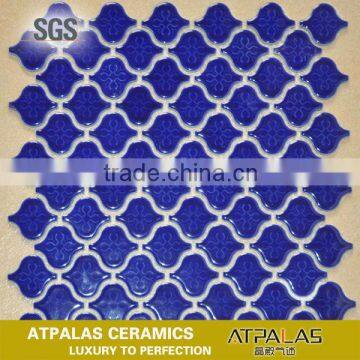 ceramic mosaic tile, lantern shape design glaze tile