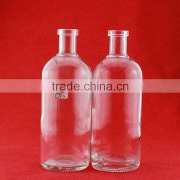 Hot sale wholesale boston round bottle golden rum 750ml bottles paint waterdrop bottles