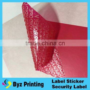 hot sale Scratch Off Destructible Labels,Tamper Evident Scratch Off Stickers,Scratch Off Security Labels in Lidun brand