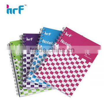 A5 customized spiral notebook with paper cover