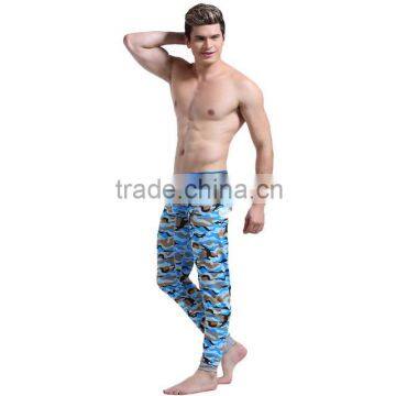 Warm leggings Male camouflage stripe thin military care home stretch pants new men's pants