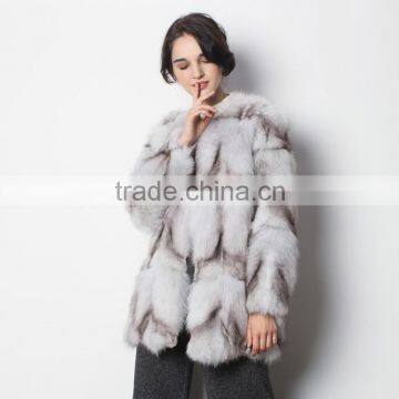 New Designs High Quality Fox Fur Coat for Fashion Woman with very Cheap Price