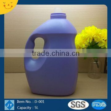 5L/5000ml large HDPE liquid laundry detergent plastic bottle/kitchen cleaner/dish wash/softener wholesale