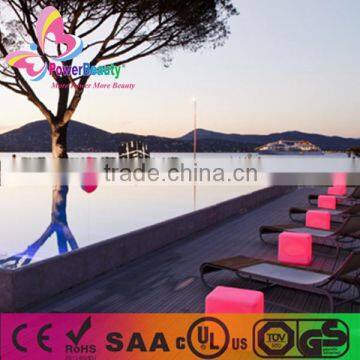 multi color chanigng rechargeable battery powered the led light cube for outdoor