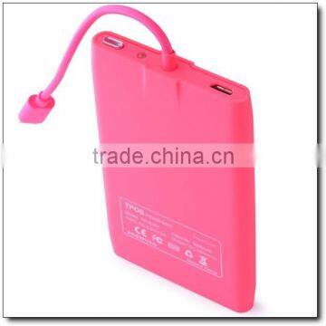 Built in Micro USB Cable Super Slim Automotive Battery Charger Cable Power Bank photo-5