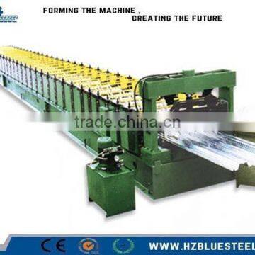 Portable Hydraulic Floor Deck Roll Forming Machine With PLC Control / Roll Construction Machinery