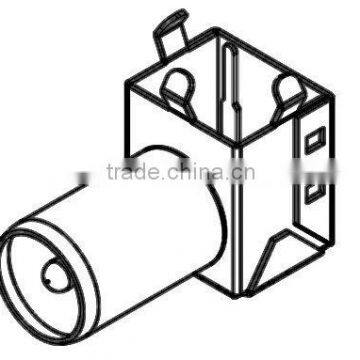 0903 PAL MALE R/A PC MOUNT 3 STANDS WITH SHIELDING