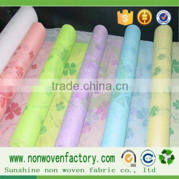 100% nonwoven beautiful printing fabric for curtain and bedding set fabric fabric printing