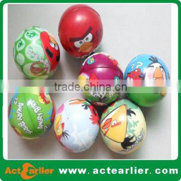 cheap custom printing squeeze pu toy stress ball