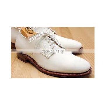 White Mens Leather Dress Shoes / Handmade Pure Leather Dress Shoes / 100% handmade leather boot