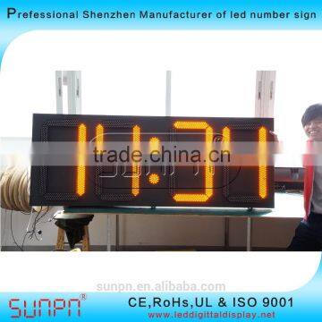 USA Outdoor LED TIME and Temp Sign