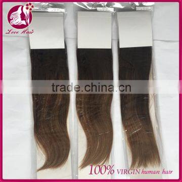 Two Tone Braiding Straight Hair Best Selling Brazilian Hair Weave Ombre #2/#8 Color