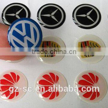 Customized nice designed clear epoxy resin dome sticker