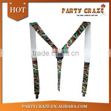 Custom printed camouflage color military suspenders