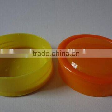 custom made colored screw plastic cap for honey/jam/sauce glass cansiter