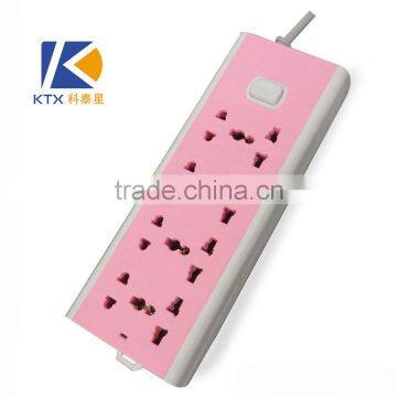 8 Sockets Universal Type Electric Color Power Strip