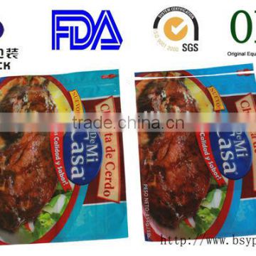 customized laser easy tear 500g barbecue plastic bag