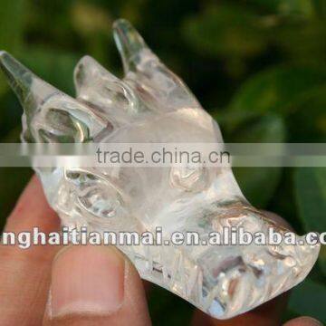 HOT SALE! Crystal dragon head skulls for warding off bad luck wholesale