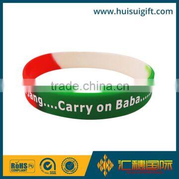 high quality promotional flexible silicone bracelet