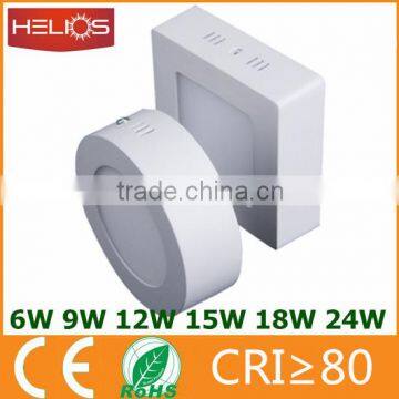 ce rohs side emitting round and square 6w surface mounted led ceiling light