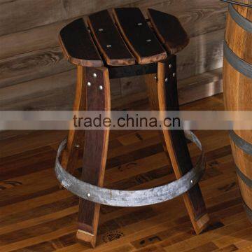 Wood & Iron Bar Stool