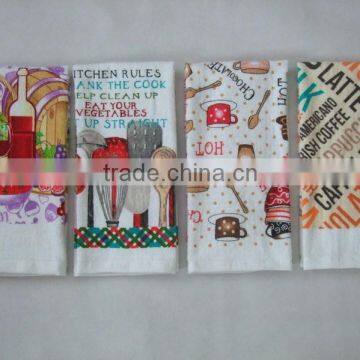 100% cotton terry cloth printed kitchen towels customized printed towel vegetable designs pigment kitchen towel