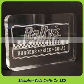 custom finished CNC lasering clear acrylic block engineering acrylic CNC machining service